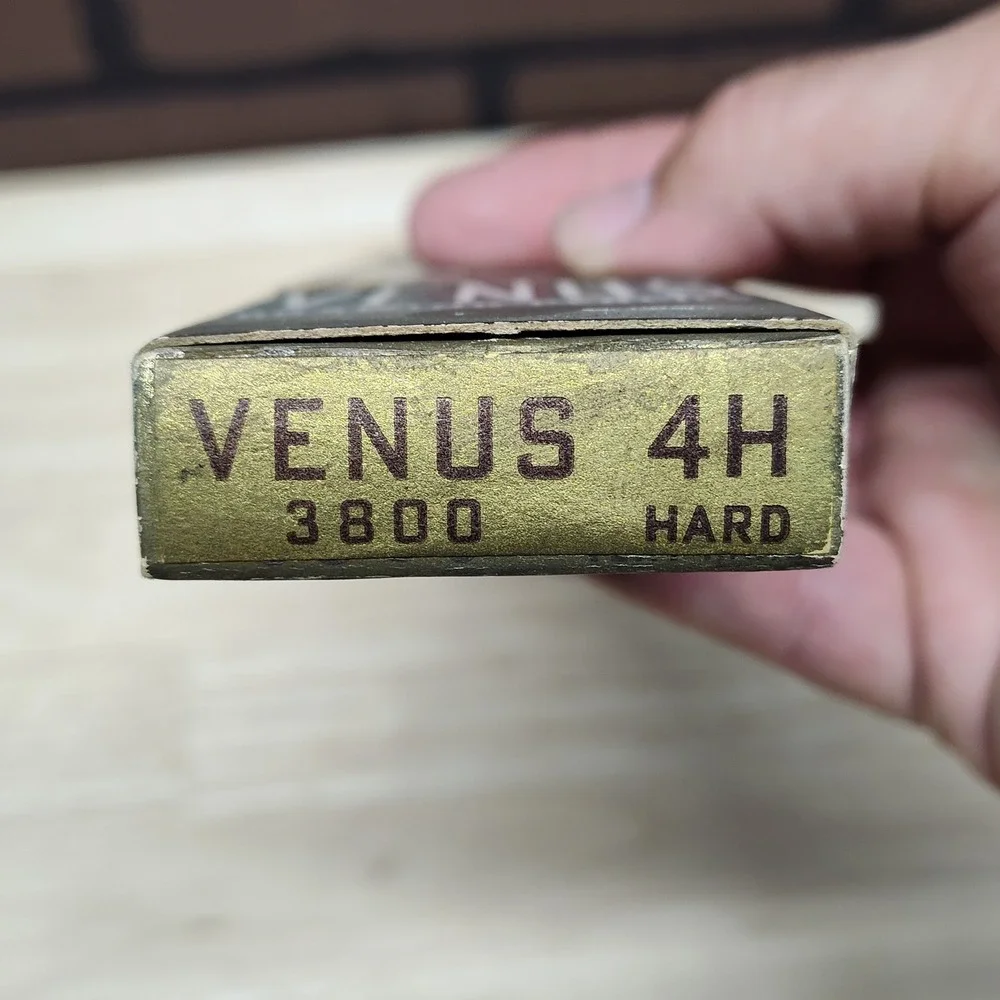 Vintage Venus 3800 4H Drawing Pencils 1 Dozen Unsharpened In Original Box
